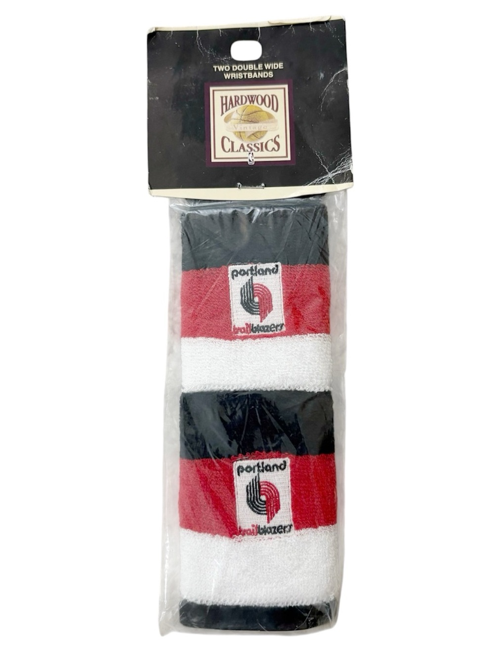 NWT Vintage Hardwood Classics Portland Trail Blazers Wristbands - 2 Pack